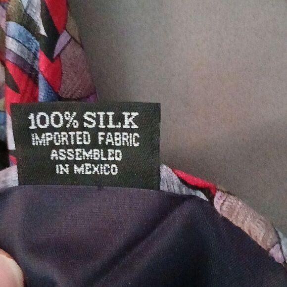 Cocktail Collection multicolor 100% silk tie - Picture 7 of 7